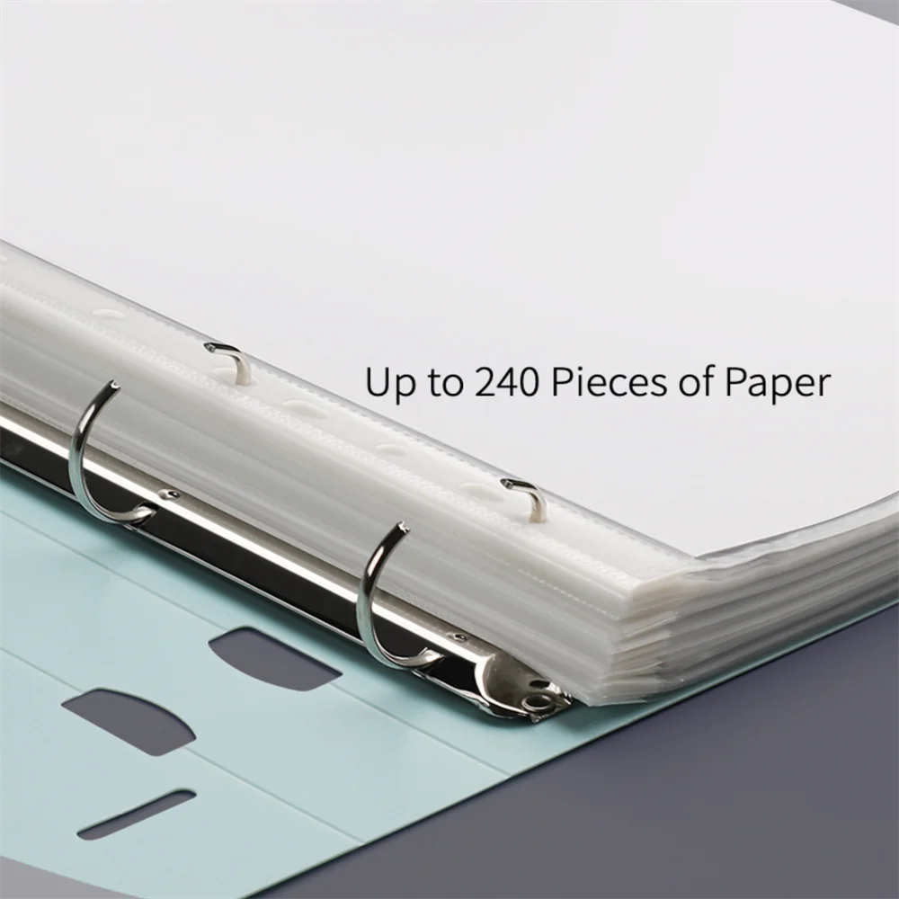 A4 Binder Folder File Folders Office Document Organizer File Binder 240 Sheets Capacity Desk Organizer Office Students Supplies