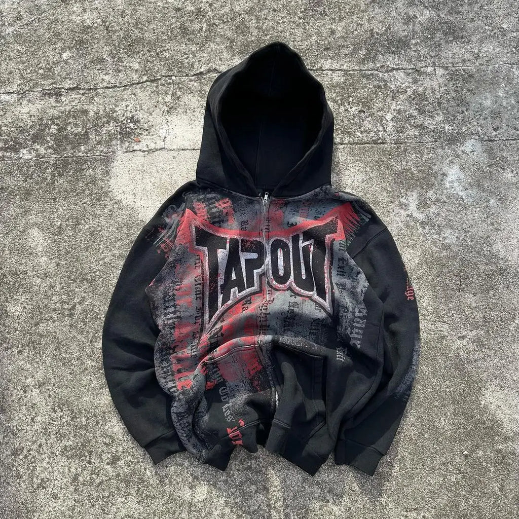 Woman Hoodie Goth Vintage Hoodies Y2K Grunge Graphic Long Sleeve Hooded Sweatshirt Harajuku Japanese Aesthetic Korean Korean