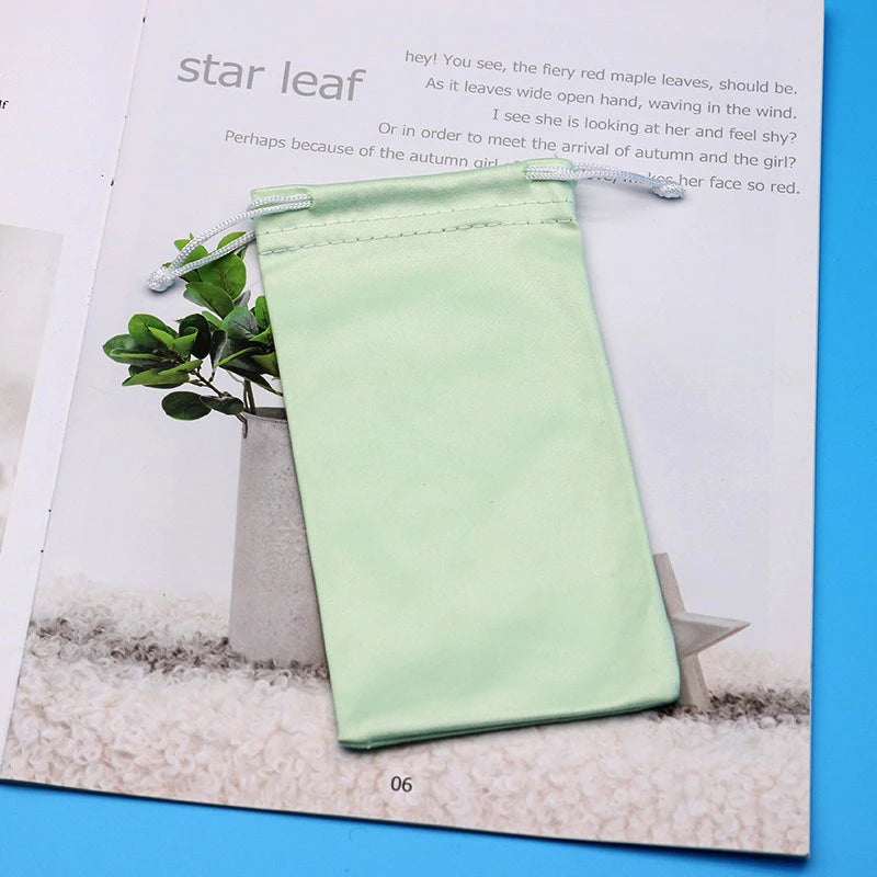 Microfiber Eyeglasses Bag Sun Bag Portable Cloth Bag Sunglasses Sunglasses Bag Simple Loading Glasses Storage Bag