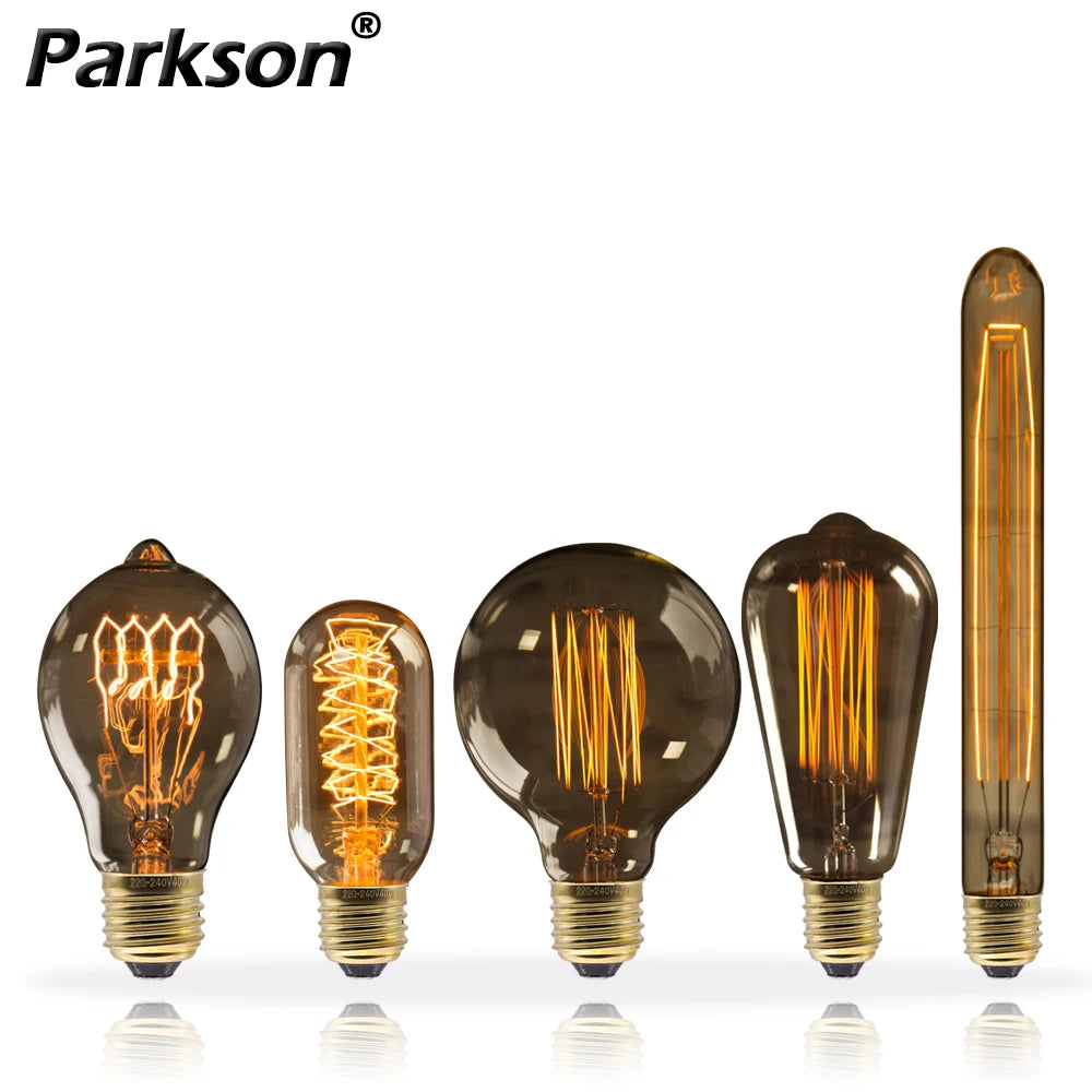 Retro Edison Light Bulb E27 40W 220V 110V Bedroom Industrial Loft Vintage Bulb For Home Decor Filament incandescent Edison Lamp