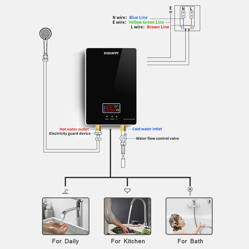 Tankless Instant Hot Water Heater Tap