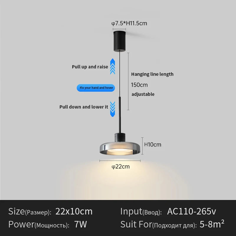 Menvix Nordic Modern Design Glass Small Chandelier for Bedroom Living Dining Room Led Pandant Light Home Decor Fixture Hang lamp