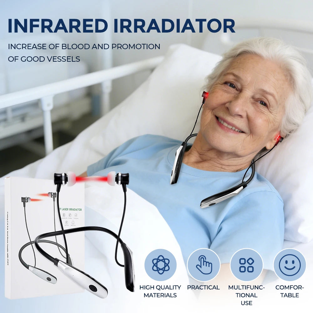 Neck Hanging Ear Nasal Irradiation Device Rechargeable Nasal Ear