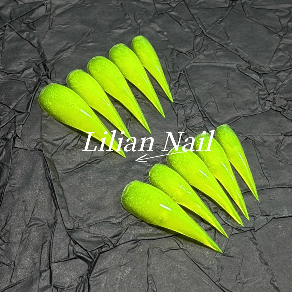 10Pcs Spice Girl Colorful Handmade Full Cover False Nail Y2K Long Dragon Shape Claw Cat Eyes Gradients Reusable Press On Nails