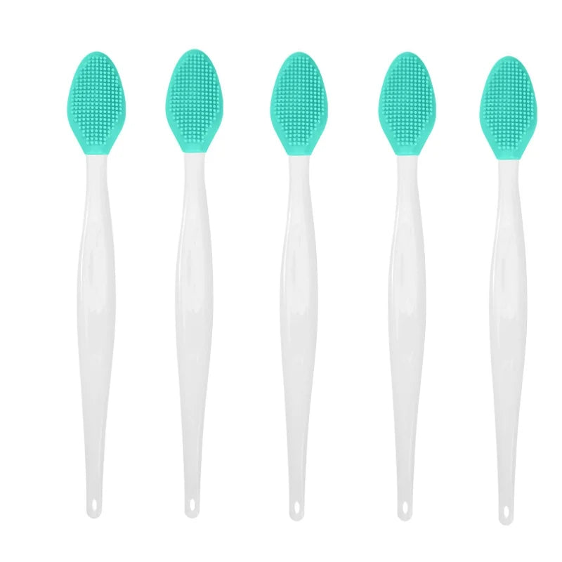 1/5PCS Beauty Skin Care Silicone Face Brush Exfoliating Facial Cleansing Scrub Nose Brush Blackhead Remove Double-Sided Brushes