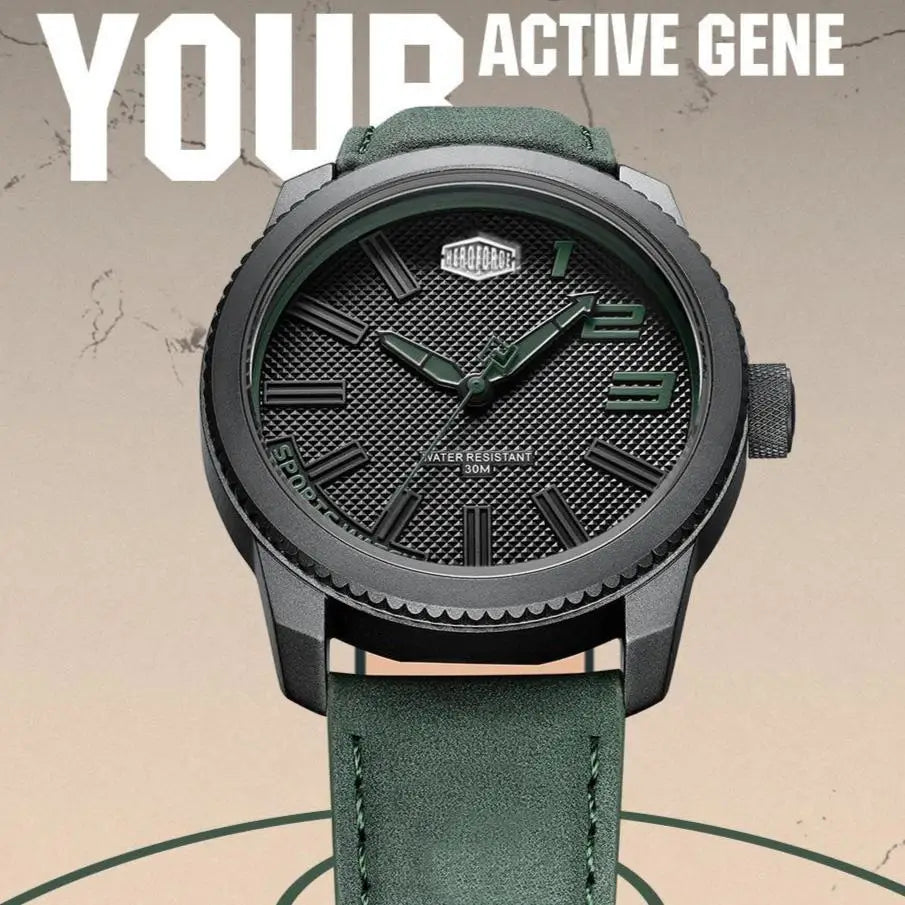 HEROFORCE Casual Outdoor Leather Watch for Men