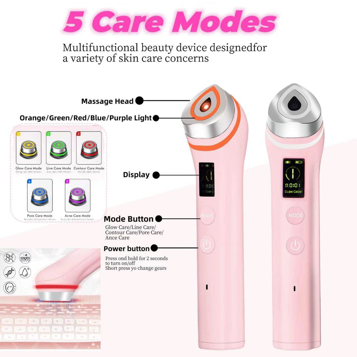 Age-R Booster  Skin Care Facial Home Beauty Device Facial Skin Care Tools Face Care