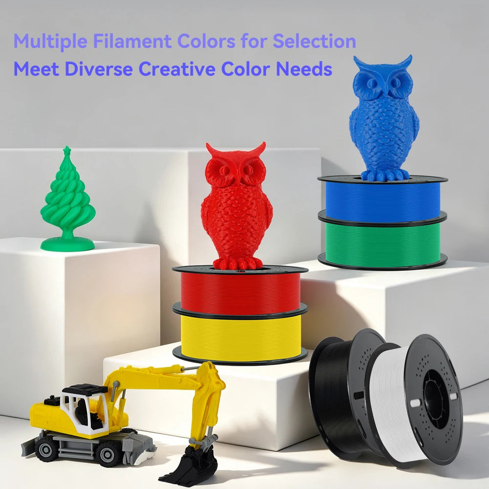 KINGROON 10KG/22LBS Multicolor PLA Filament 1KG/Roll 1.75mm For 3D