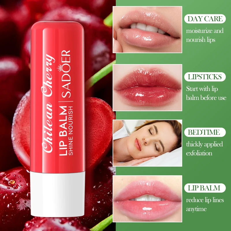 SADOER Moisturizing Lipstick Plump Lips Nourishing Hydrating Anti Wrinkles Lip Balm Lips Plumper Beauty Skin Care