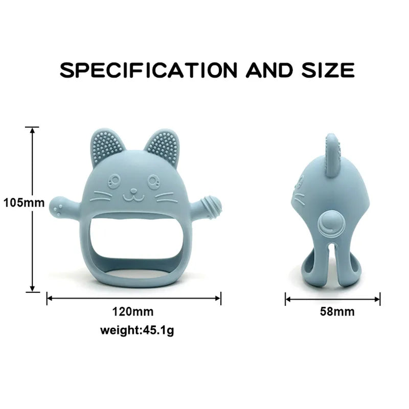 Mother Kids 1Pcs Food Grade Baby Toys Silicone Teether