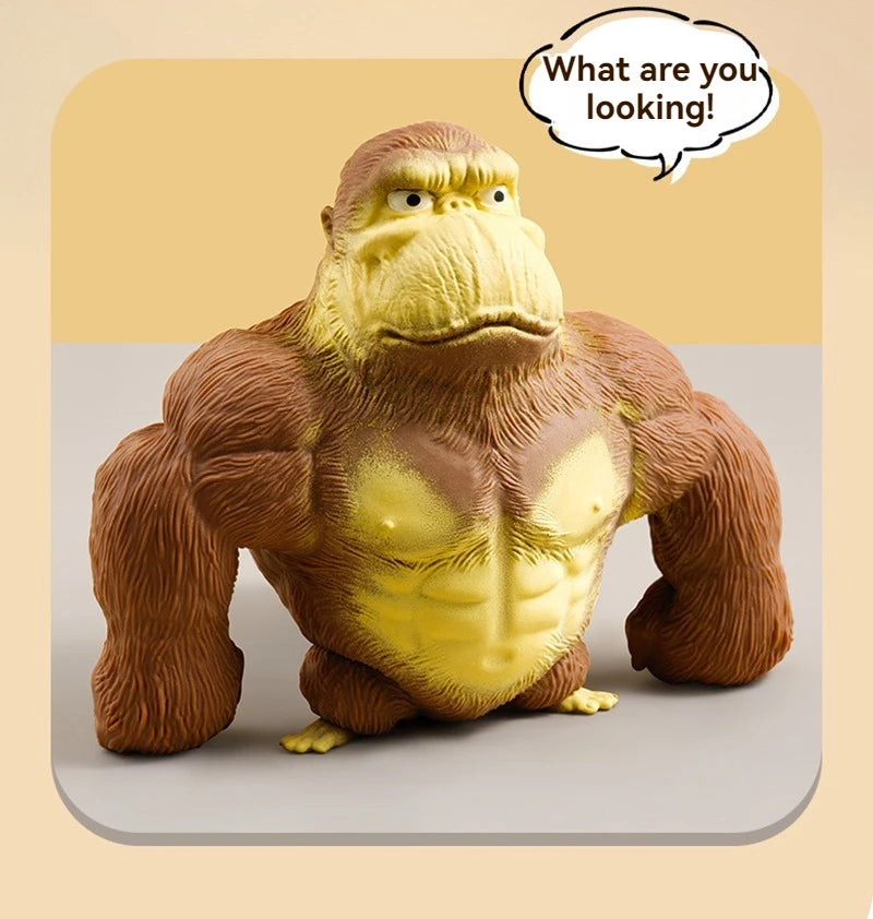 Fashion Antistress Gorilla Funny Gorilla Decompression Toy Doll Decompression Creative Toy Indestructible Soft Gorilla Statue