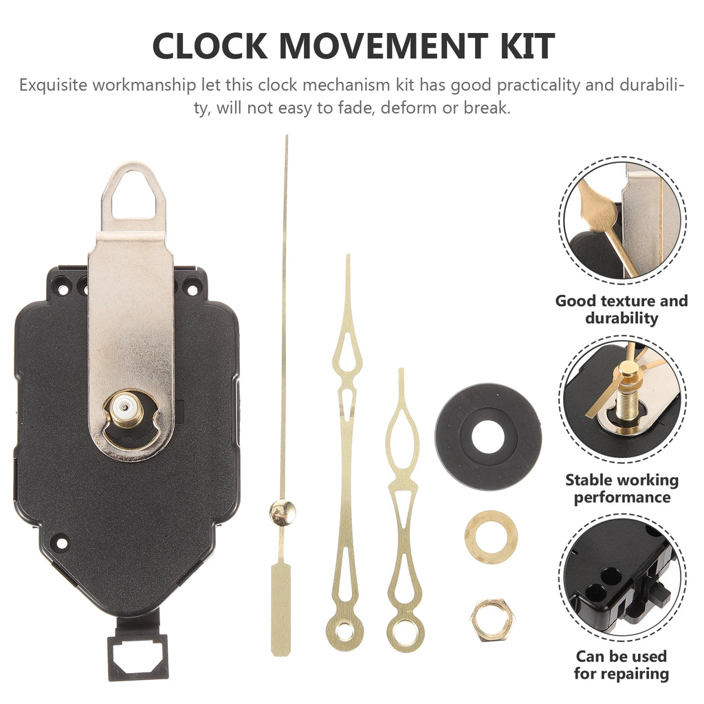 1 Set DIY Pendulum Clock Accessories Hands Swing Wall Mute Clocks Mechanism Creative Craft Pendulum Clock Movement Kit
