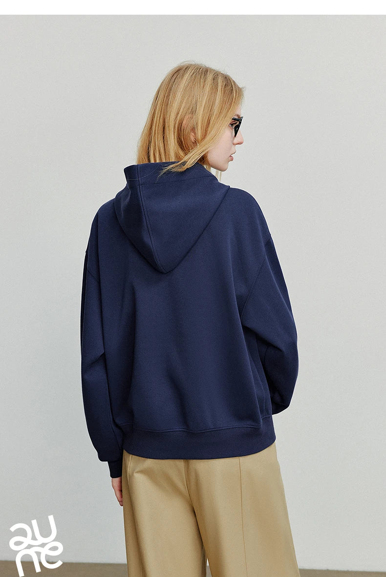 TOYOUTH Women Hoodies Sweatshirt 2025 Autumn New College Style Cat Embroidery Tie Cotton Hooded Pullover Tops