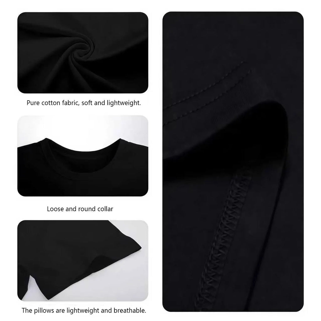 Mens Meme T Shirt Funny Black Humor Letter Print