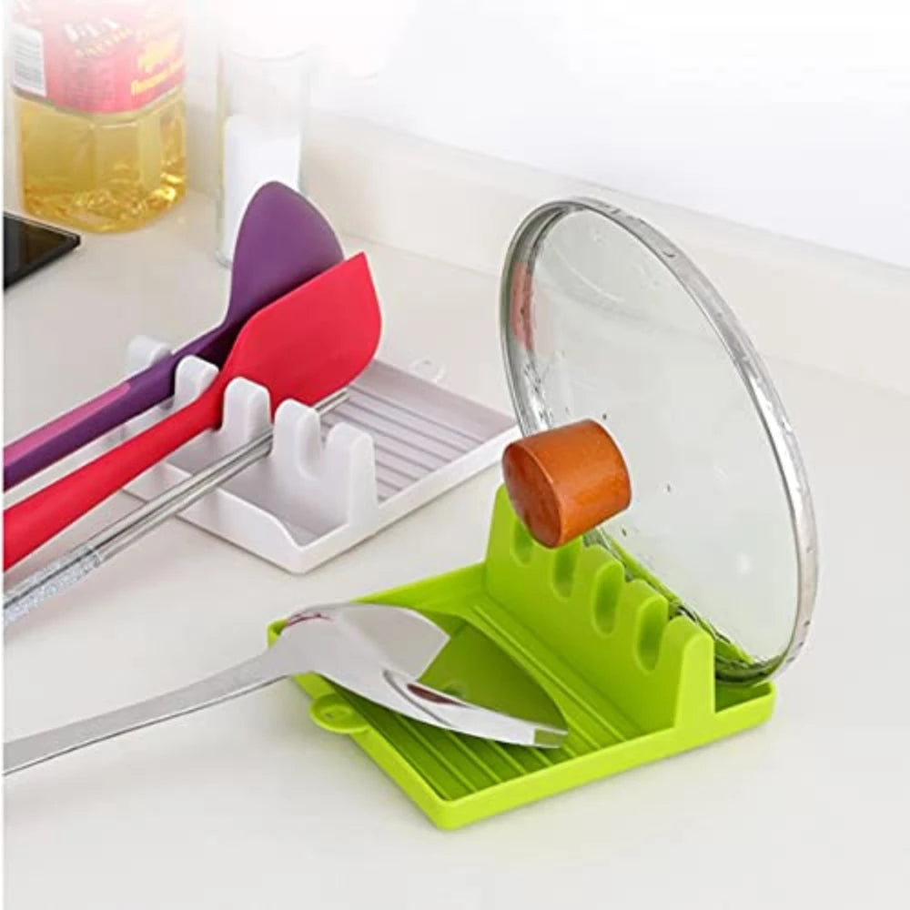 Kitchen Spatula Rack Pot Lid Rack Shelves Countertop Shovel