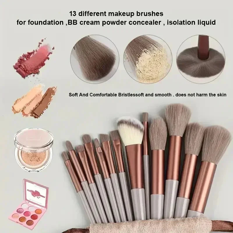 Professional Makeup Brush Set - Soft Fluffy Cosmetic Brushes