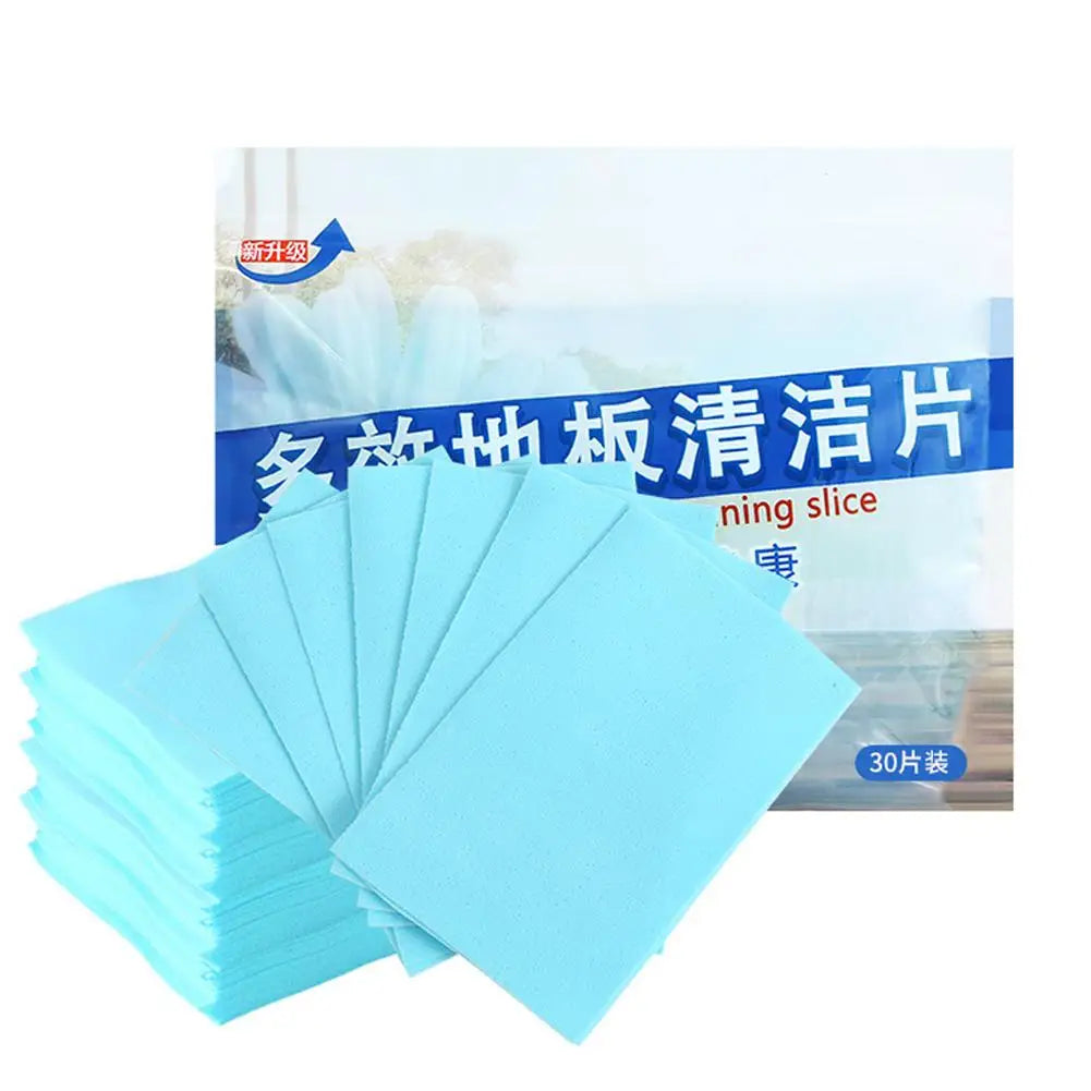 30pcs Water Soluble Floor Cleaning  Sheet Mopping The Floor Wiping For Wooden Floor Tiles Toilet Household Cleaning