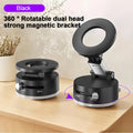 New Magnetic 15W Wireless Charger Car Phone Holder 360 Degree Rotation Foldable Suction Cup Navigation Phone Holder Bracket