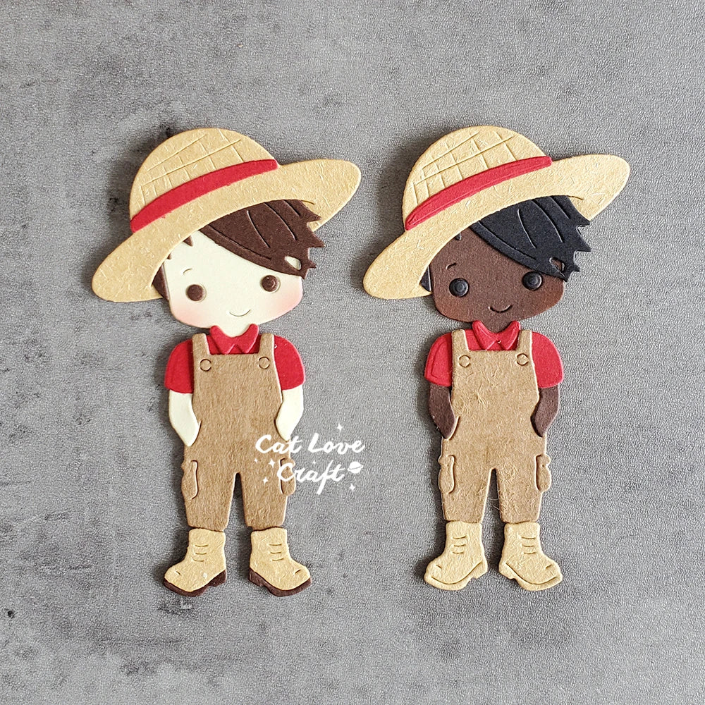 Catlove Farm Fall Harvest Autumn Boy Metal Cutting Dies Scrapbooking Stencil Die Cuts Card Making DIY Craft Embossing New 2022