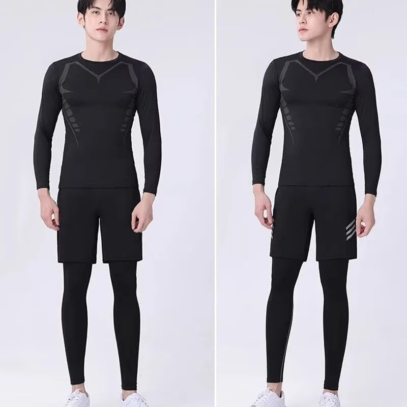 Men's T-shirt Men Running Sport T Shirt Men Compression