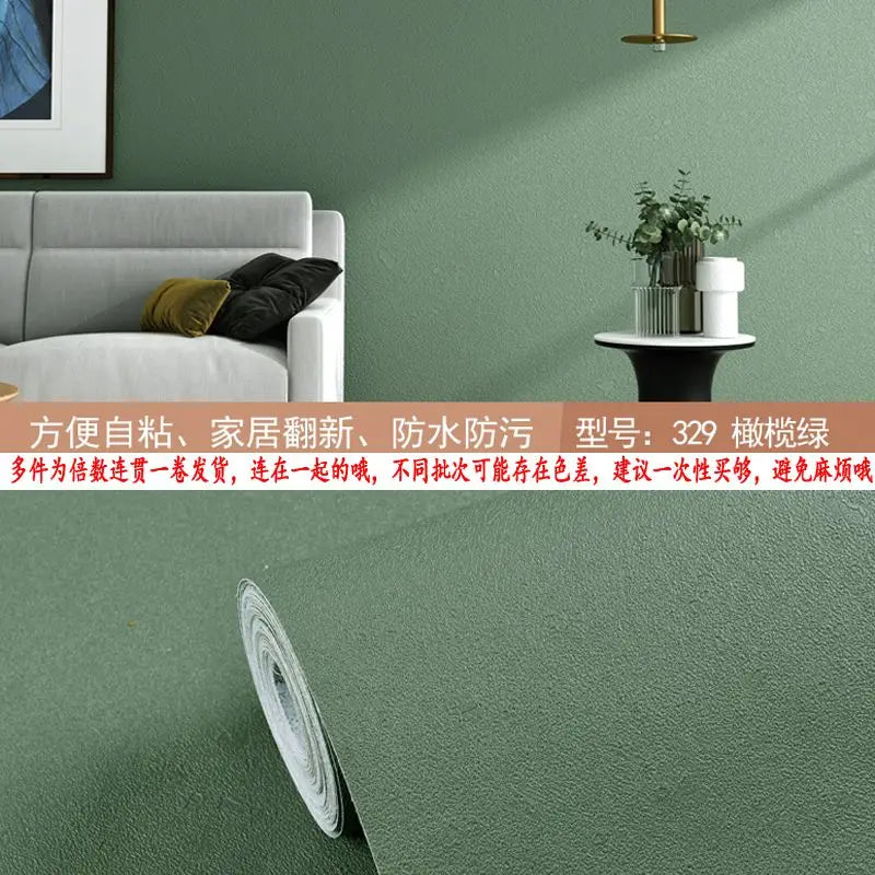 Matte PVC DIY Self Adhesive Decorable Film Vinyl Wall Stickers Kitchen Cabinets Bedroom Furniture Waterproof Oilproof Wallpapers