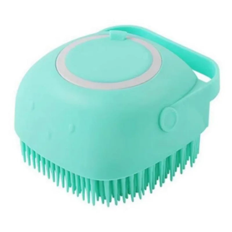 Silicone Shampoo Bath Brush Massage Comb Grooming Scrubber Brush Bathing Accessories Baby Kids Silicon Body Scrubber