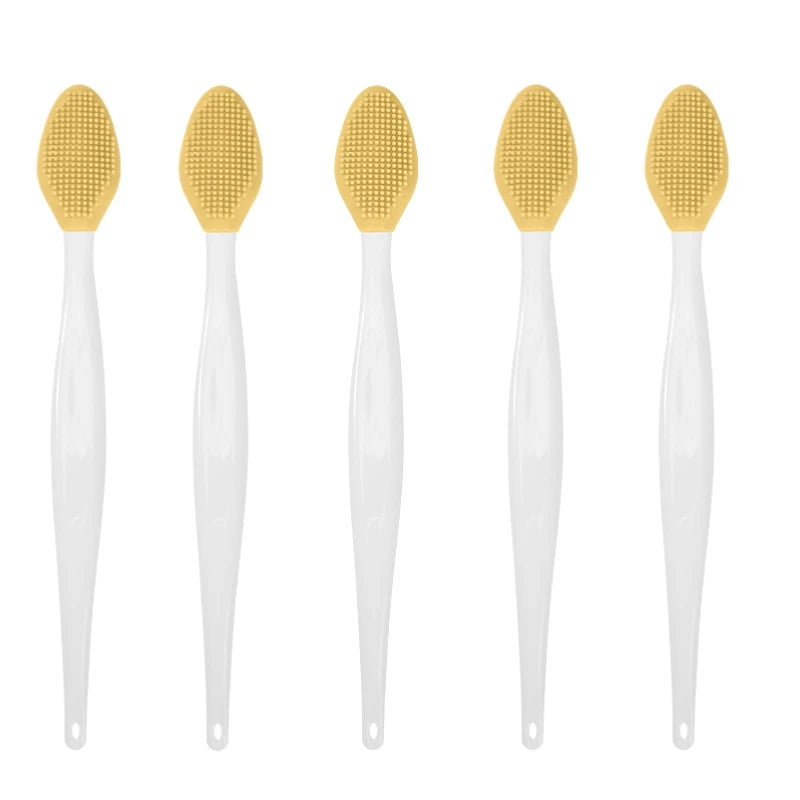 1/5PCS Beauty Skin Care Silicone Face Brush Exfoliating Facial Cleansing Scrub Nose Brush Blackhead Remove Double-Sided Brushes