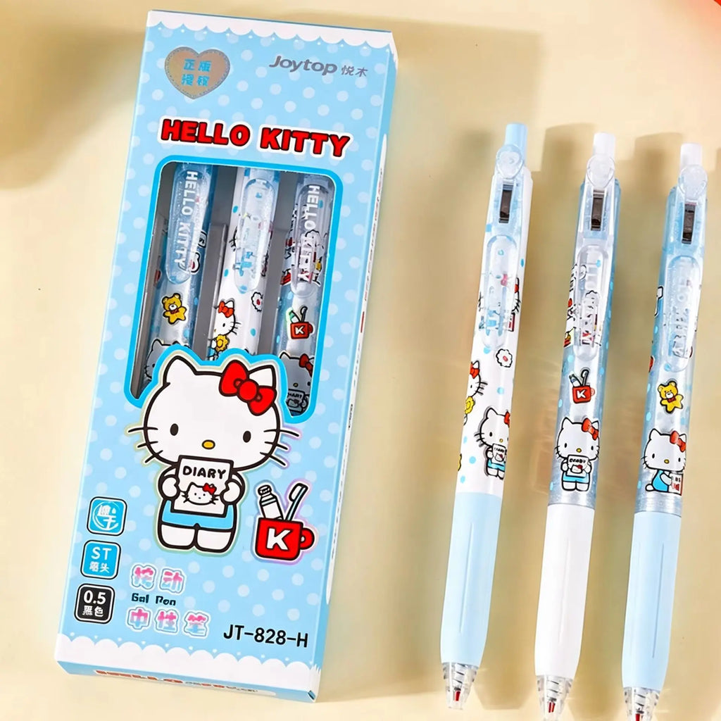 Set Sanrio Erasable Gel Pen Hello Kitty Kuromi Cinnamoroll