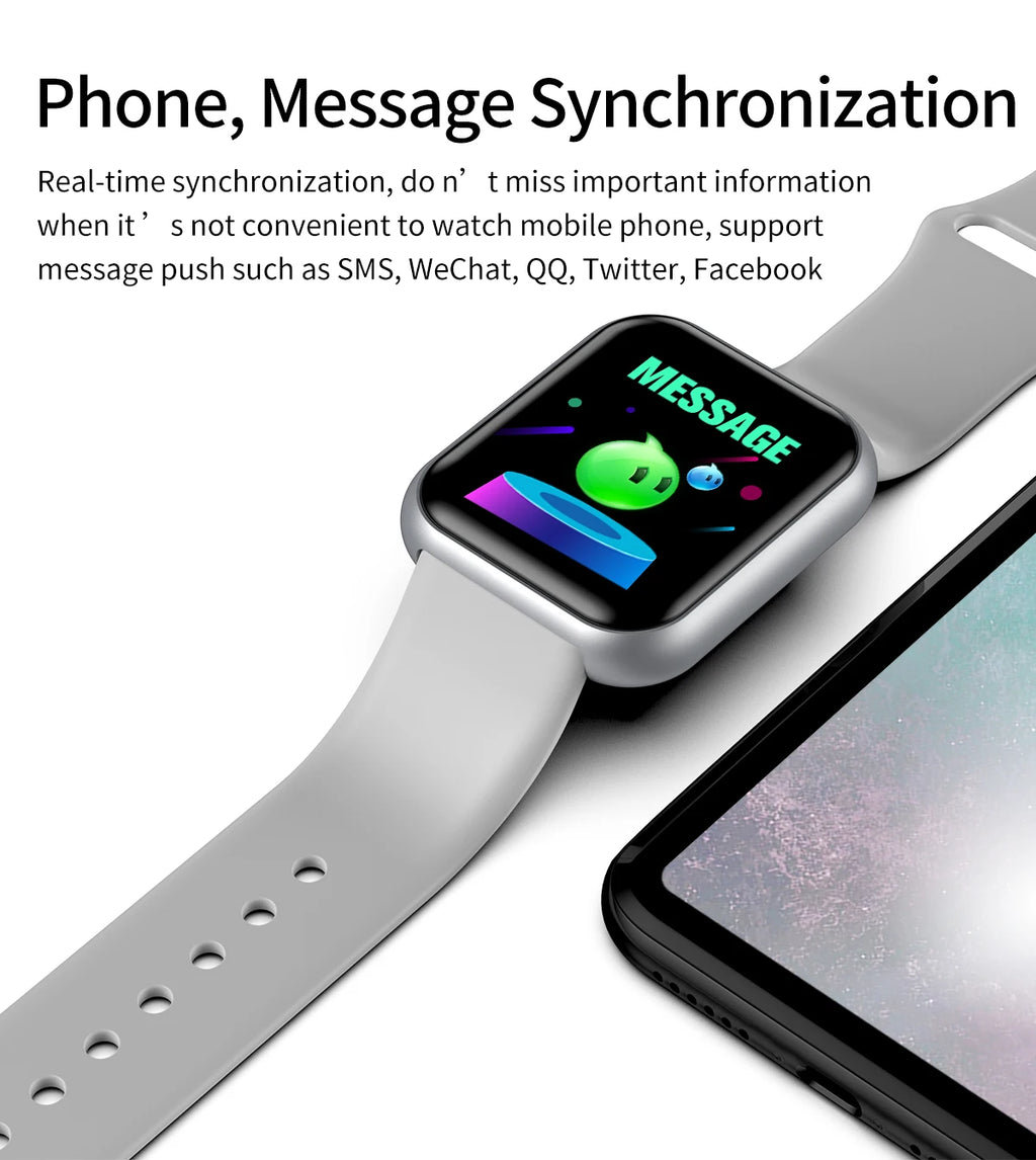 D20 Smart Watch Sport Fitness Tracker Pedometer Smartwatch for Men Women Digital Wristwatch Y68 Pro6 Gift