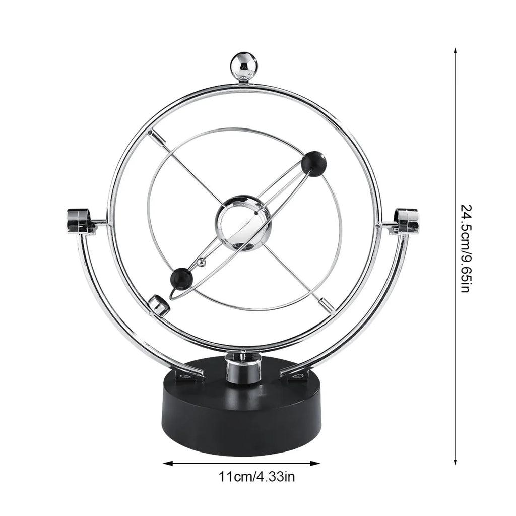 Rotation Perpetual Motion Newton Pendulum Balance Ball 24.5cm 9.65in 11cm 4.33in Physics Tumbler Home Desk Decorations Toy Gift