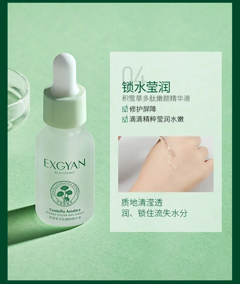 eCentella Asiatica Polypeptide Skin Care Set Aloe Moisturizing Oil-controlling Face Serum Cream Lotion Set Ascorbic Acid Essence