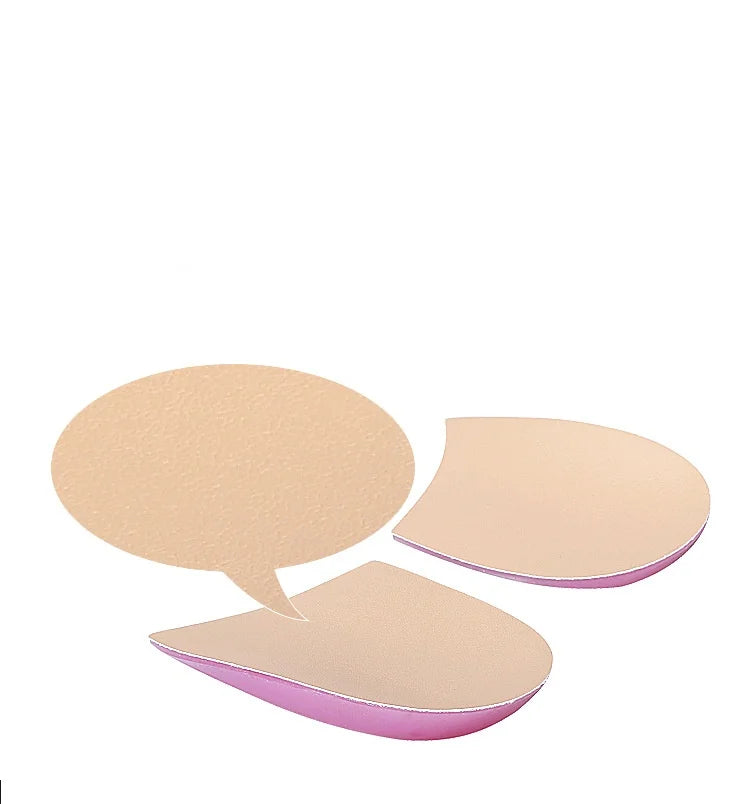 Heel Pad For Men Women Leather O-shaped Orthopedic Insoles