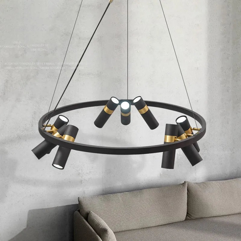 Modern Industrial Wind LED Chandelier for Table Living Dining Room Clothing Designer Home Decor Hanging Light lusters Fixture