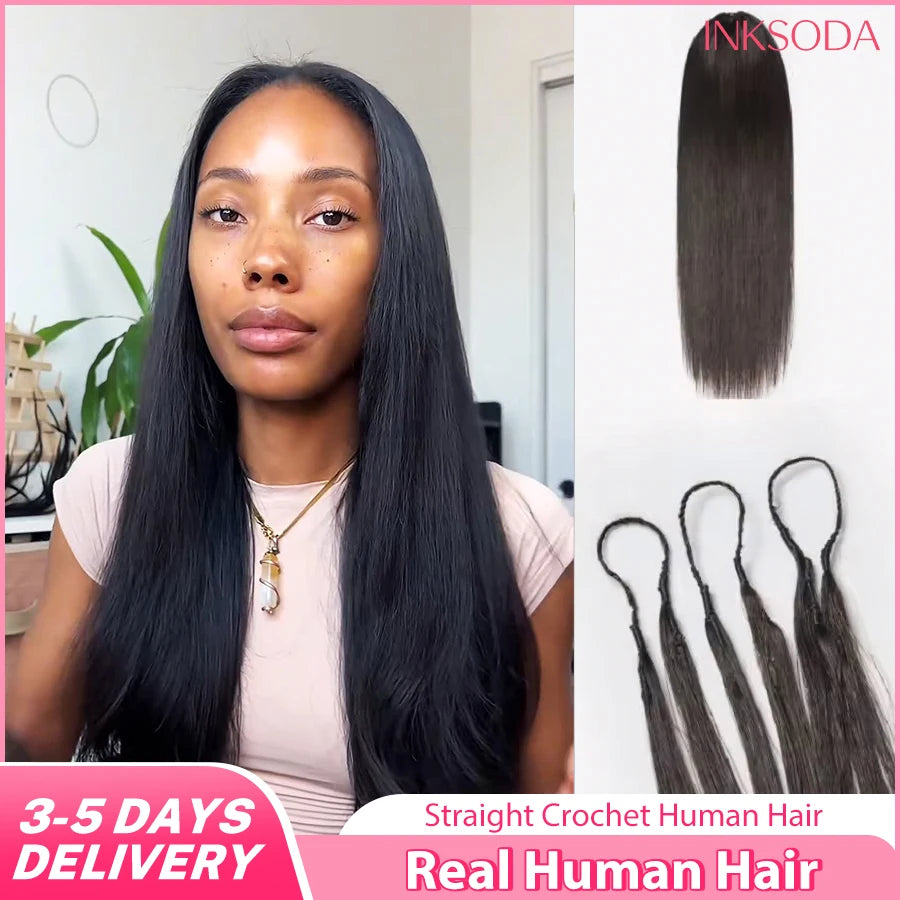 12A 10-30 Inch 1-5PCS 60g/Pck Afro Straight Human Hair