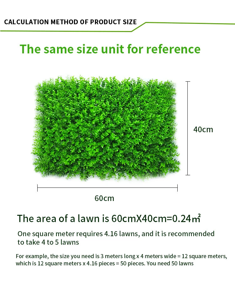 Grass Mat Green Artificial Moss Lawns Garden Turf Carpets Fake Sod Artificial Plant DIY Landscape Wedding Home Decor