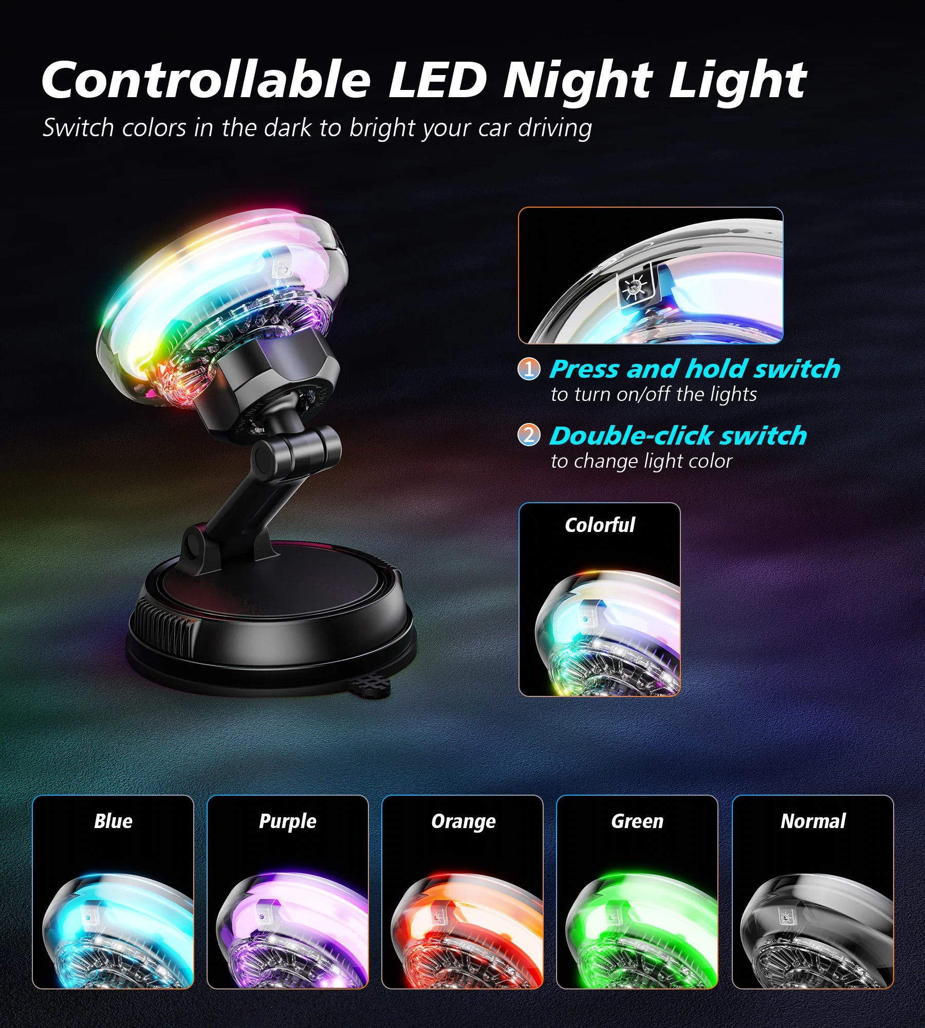 2025 New QI2 15W Magnetic Car Wireless Charger Bracket Flexible Electric Phone Fan Cooler