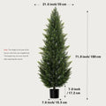 Artificial Cedar Topiary Tree 2/3/4/5/6FT Faux Evergreen Cypress Plant