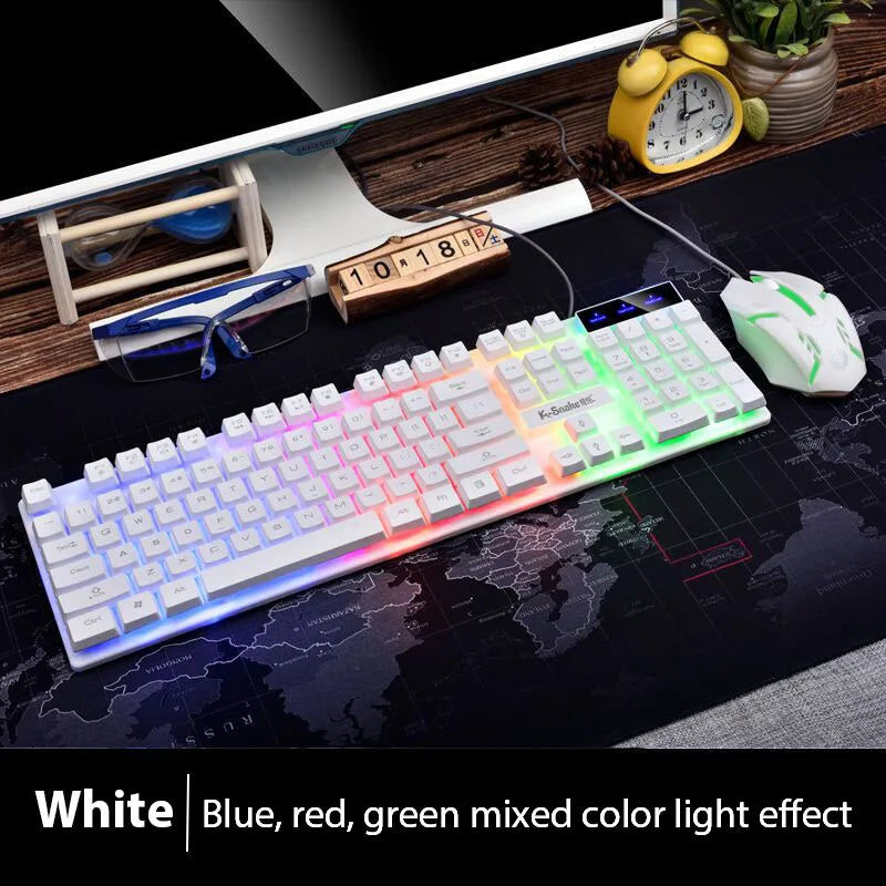 KM320 Waterproof Backlit Keyboard and Mouse Set