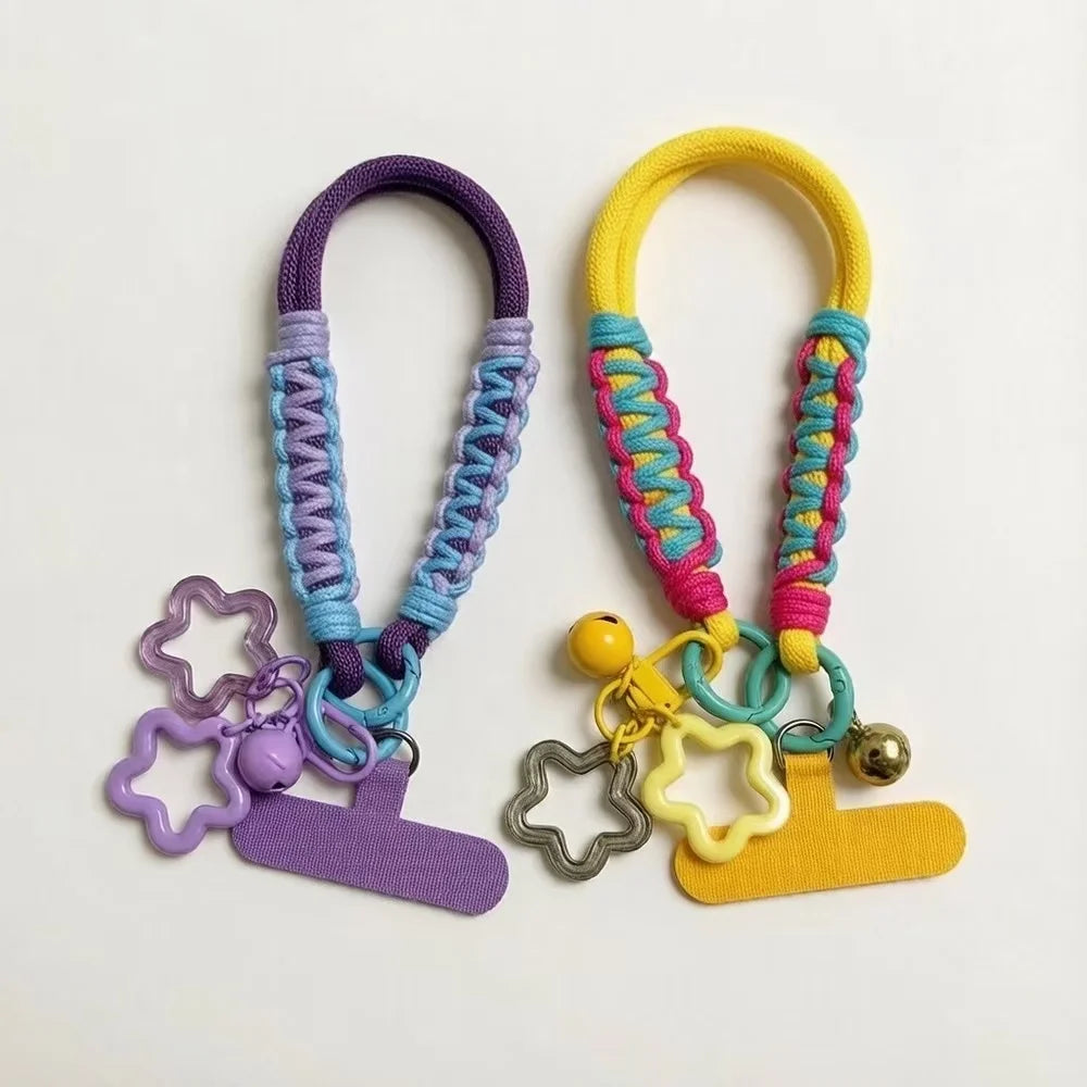Kawaii Candy Color Phone Wrist Strap Hand Woven Rope