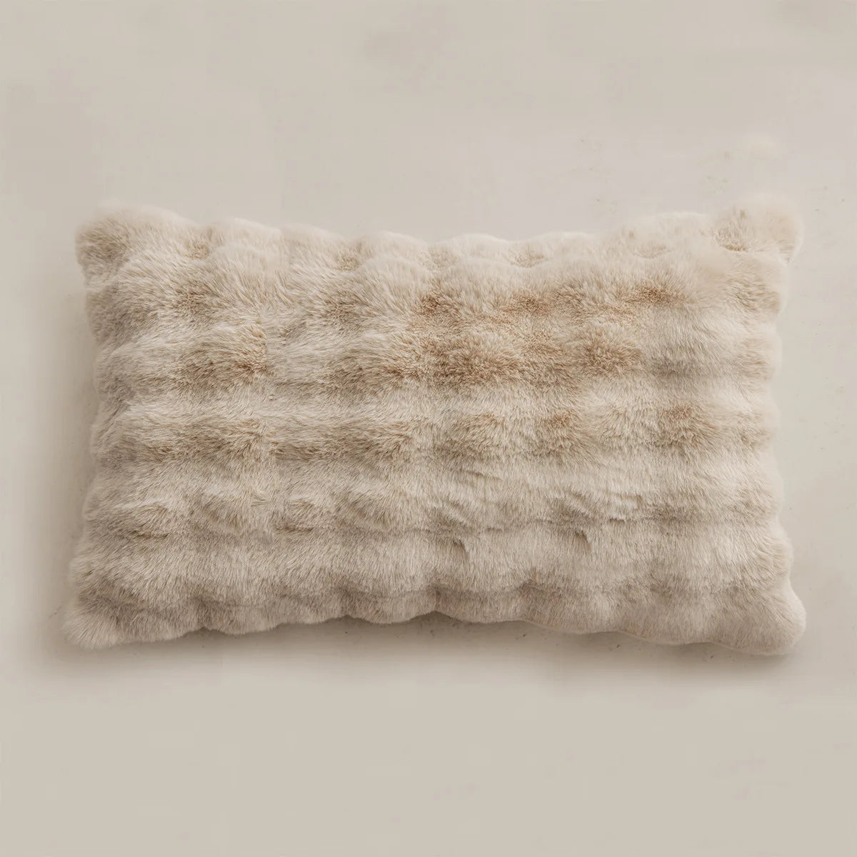 Cream Style Plush Sofa Pillowcase Ins Style Living Room Decorative Flower Pillow Bedside Cushion Bed Waist Backrest
