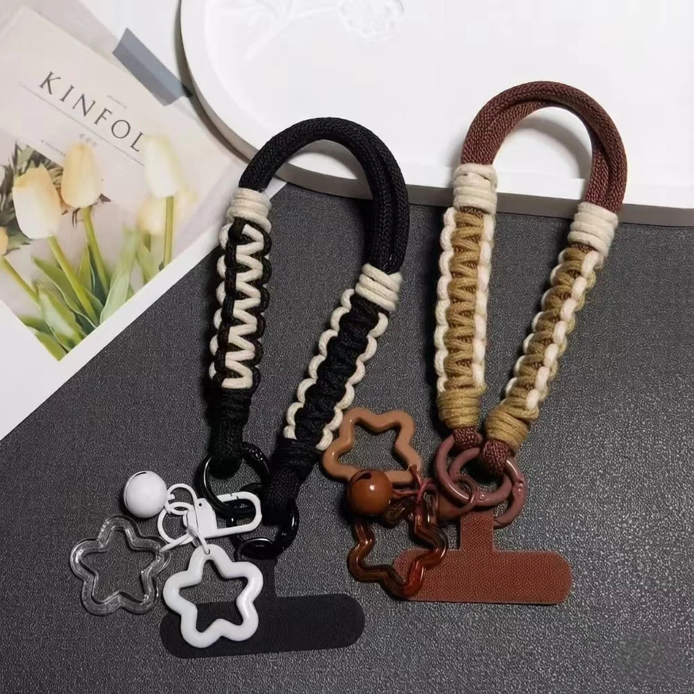 Kawaii Candy Color Phone Wrist Strap Hand Woven Rope