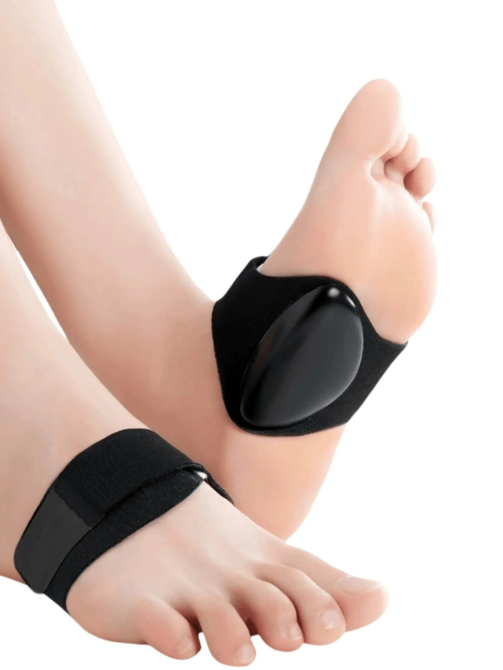 1 pair of men's and women's arch support sports insoles for flat feet to support the ball of the foot and relieve pressure.