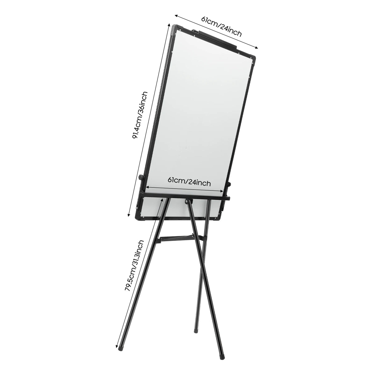 91 X 61cm Magnetic Whiteboard Stand Flip Chart Easel