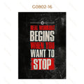 Muscle Motivation Inspirational Quotes Bodybuilding Wall Art Canvas Painting Posters Picture For Gym Fitness Office Home Decor