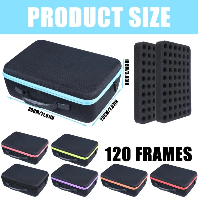 Sleek Essential Oil Storage Bag 120 Girds Storage For 5-10ML Bottles Sturdy EVA Travel Case For Home Travel Presentations