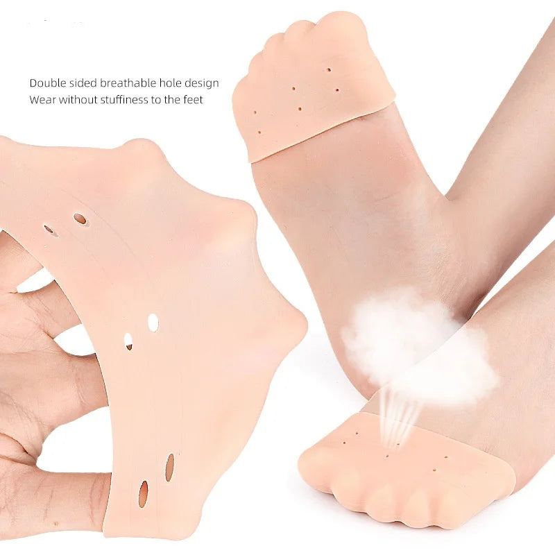 Toe toe guards, ballet shoes, toe sports anti-friction toe pads, soft high-elasticity toe forefoot half size pads
