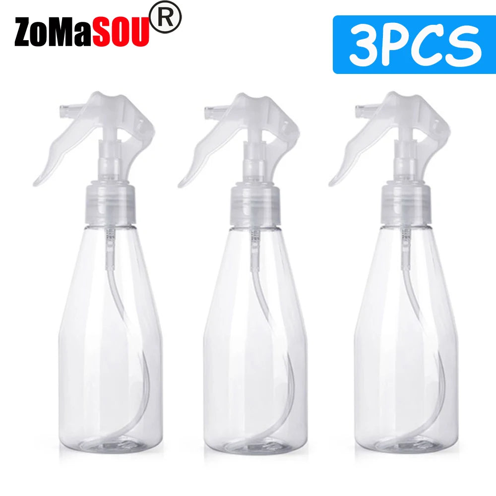 1-9Pcs 200ml Refillable Hand Trigger Spray Bottle Plastic Cleaning Trigger Spray Bottle Perfume Atomizer Kitchen Gardening Tools