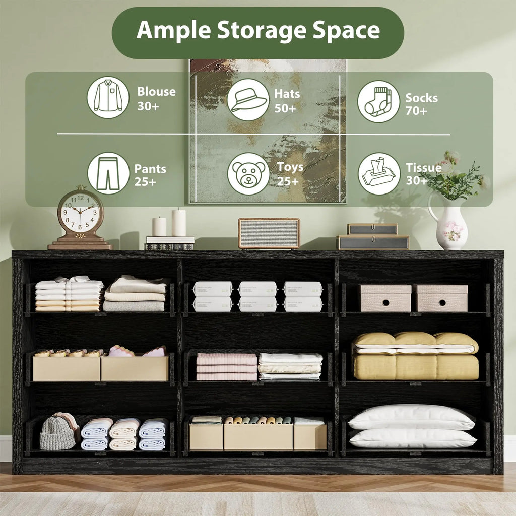 GarveeLife Modern 9 Drawer Dresser for Bedroom – Wide