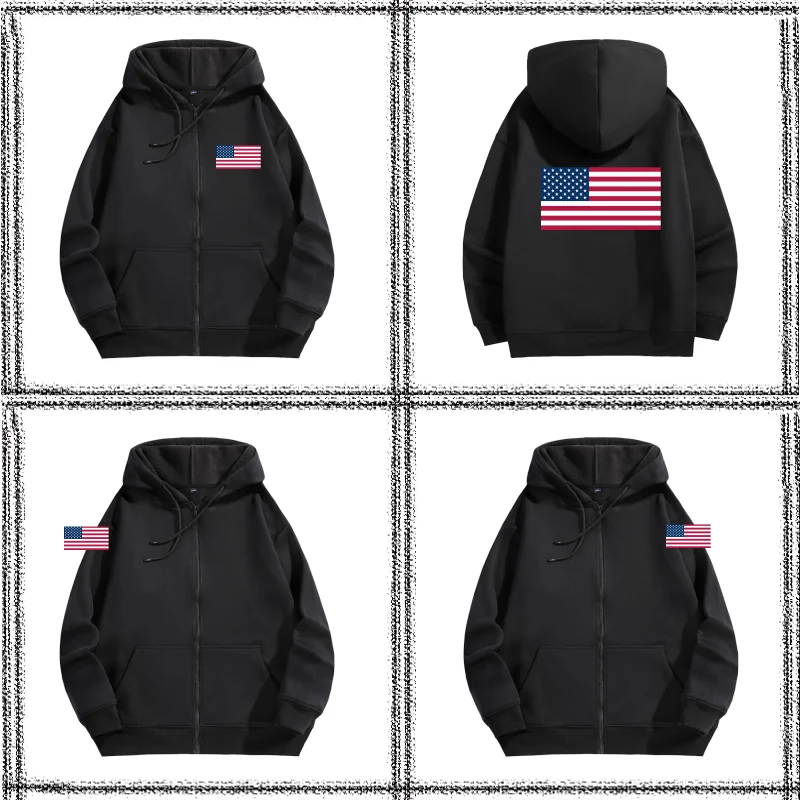 Customize Your Logo Zipper Sweatshirt For Men And Women Loose Casual Fashionable Long Sleeved Sportswear Personalized Embroidery