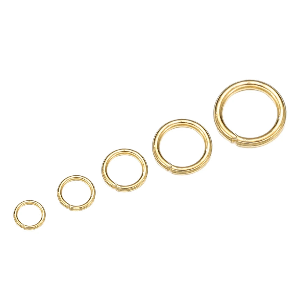 1Box Jewelry Findings Kits Zinc Alloy Open Jump Rings